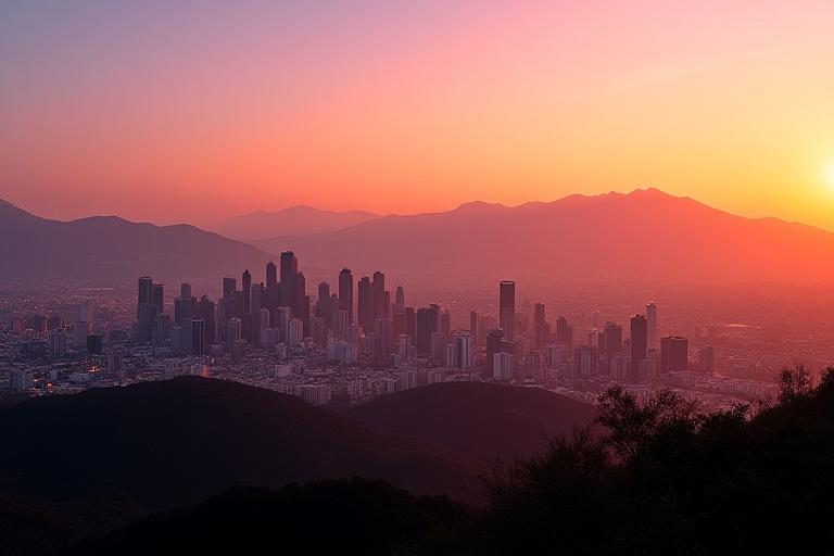 Panorámica de Medellín al atardecer, representando el hogar de Inka Restore
